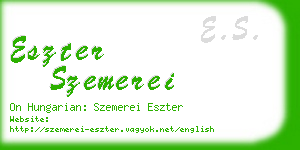 eszter szemerei business card